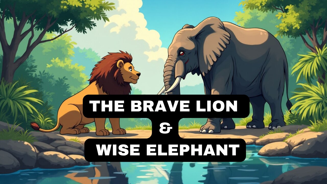 The Proud Lion | The Brave Lion & Wise Elephant