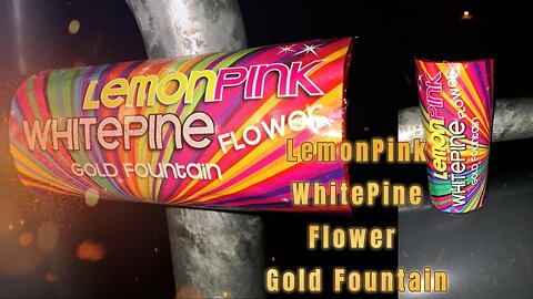 Die Grenze - Weco - Cat 1 Vuurwerk - Lemon Pink White Pine Flower Gold - Fountain