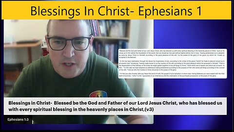 Blessings In Christ! Ephesians 1:3-14 #sermon #bible #ephesians