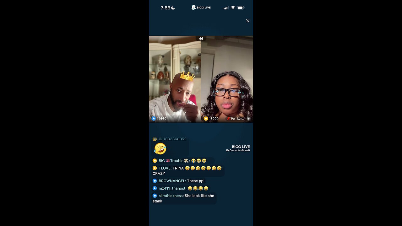 TRINA B LINES WITH PUMKIN BIGO LIVE