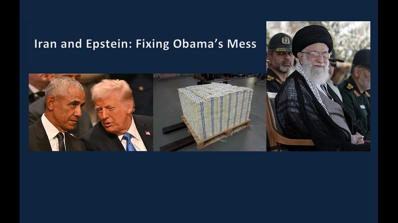 Iran and Epstein - Cleaning Up Obama's Mess