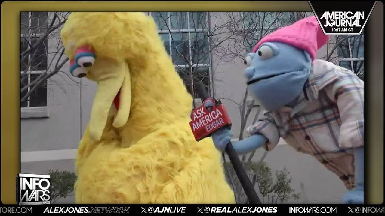 Epic Confrontation Between Puppet Edgar and Sesame Street Thugs At NPR Protest Goes Viral