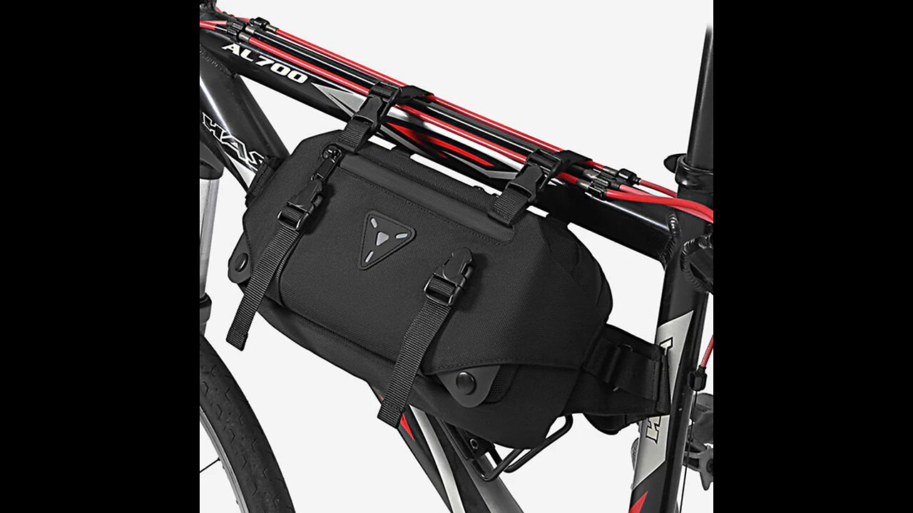 Bike Handlebar Bag, with Adjustable Cross-body Strap, for Cycling, Climbing & More