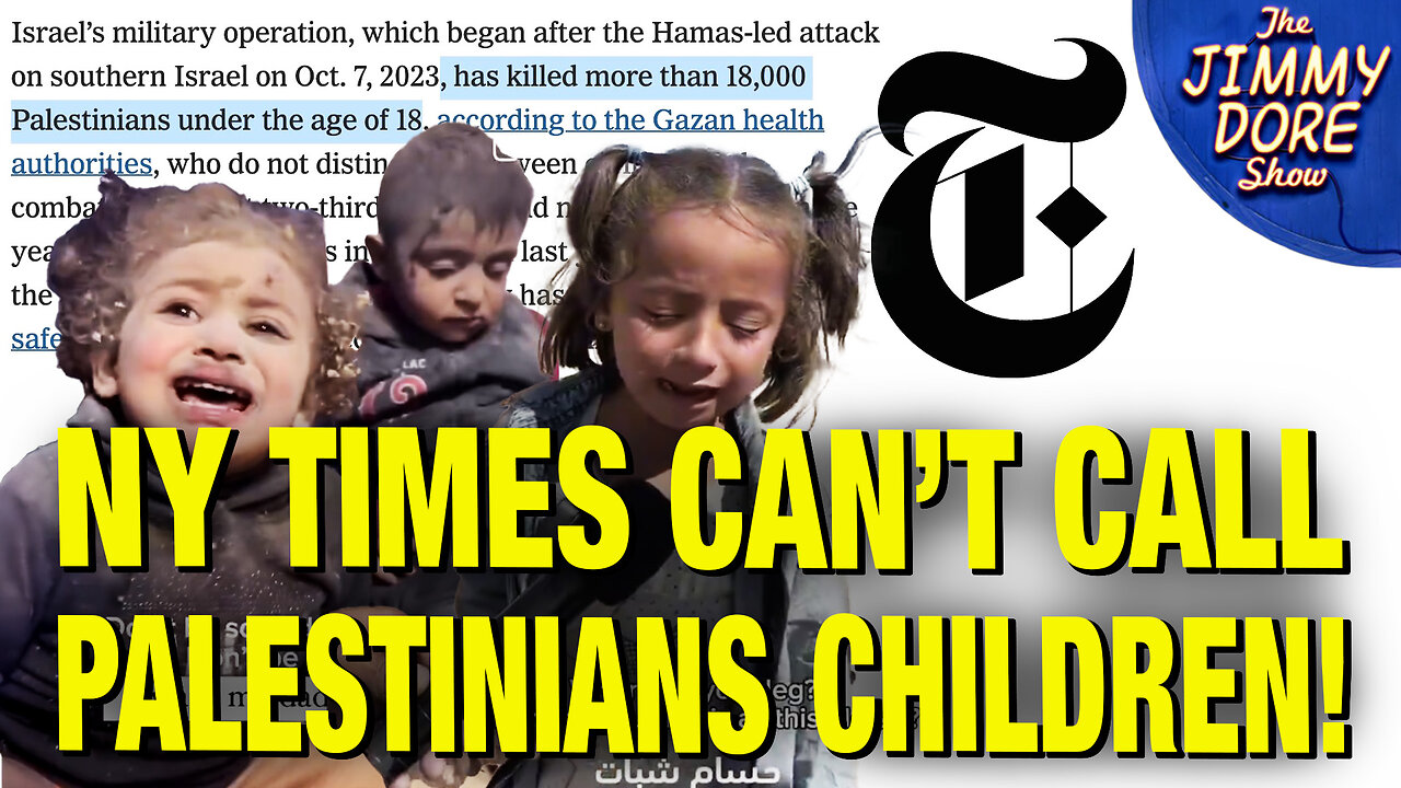 NY Times CAN’T ADMIT Israel Is Killing Children! w/ Ryan Cristián