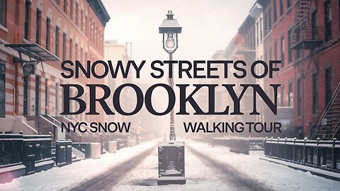 ❄️ Brooklyn Snow Storm | NYC Snowfall Walking Tour