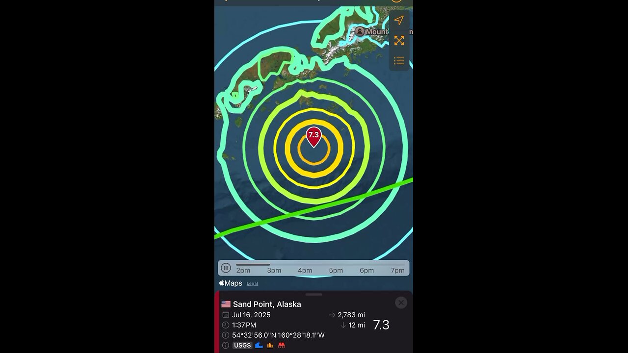 BREAKING NEWS:📣 EARTHQUAKE 7.3. ⚠️ A tsunami is on the way to Alaska right now.