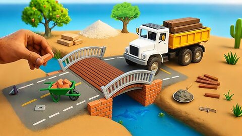 DIY Mini Truck Making | Science Project Part 1 | Brick Making & Bridge Construction Idea