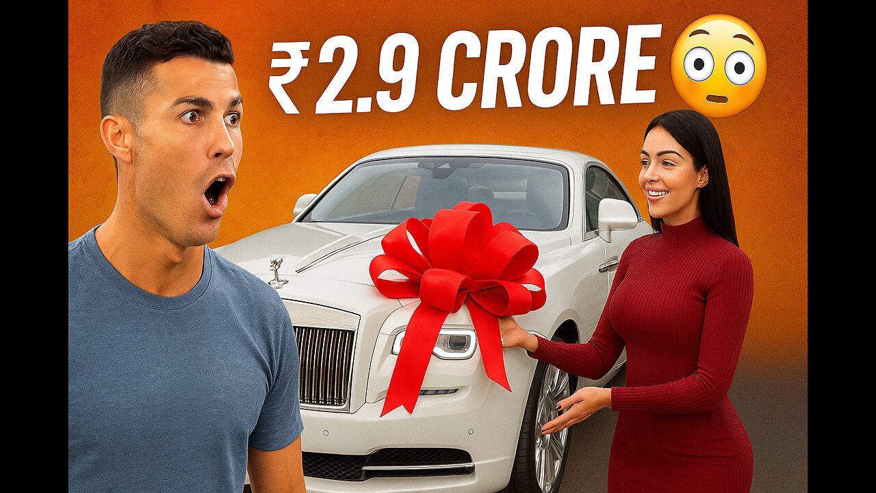 When Georgina Gifted Ronaldo a ₹2.9 Crore Rolls-Royce 🤯🚘 #cr7