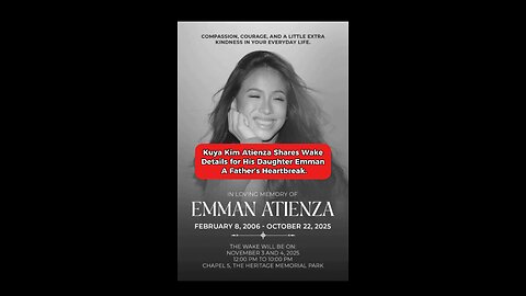 Kuya Kim Shares Wake Details of Emman