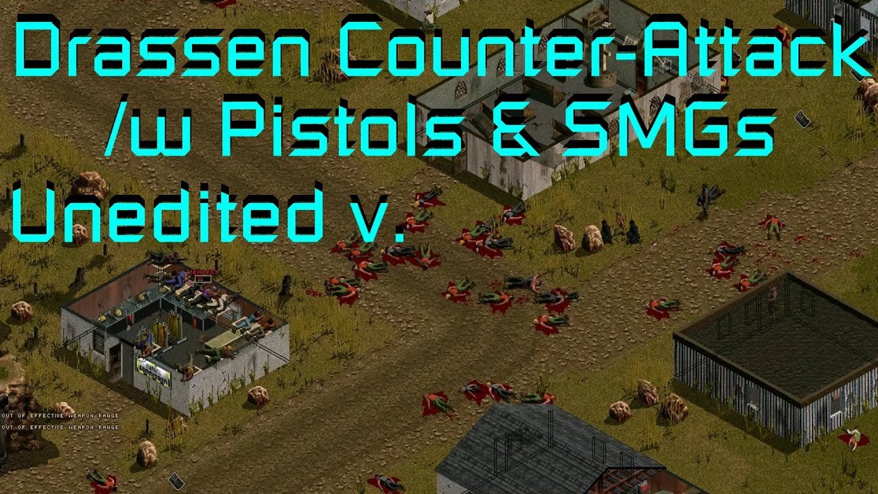 Jagged Alliance 2 v1.13 Drassen Counter-Attack 11 Mercs/w Pistols&SMGs+20 Militia VS 64 Soldiers RAW