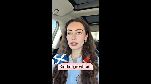 Scottish girl with axe