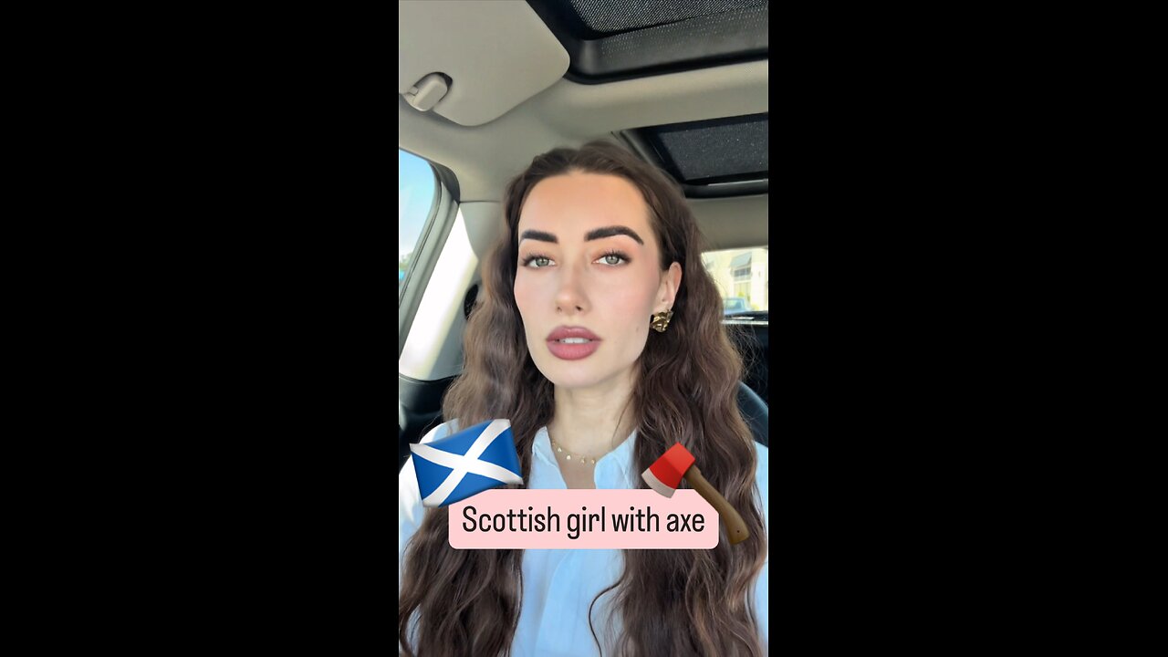 Scottish girl with axe