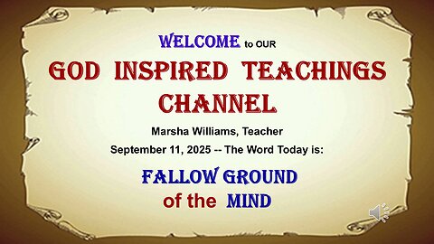 Fallow Ground of the Mind