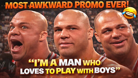 Kurt Angle’s Most Awkward Promo Ever! 😂 | "I'm a man who loves to play with boys