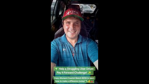 Pay it forward! 💙 Help this Uber driver with $100! 🚗💸