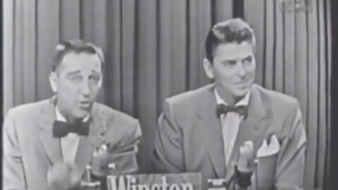 Ronald Reagan in a 1955 game show
