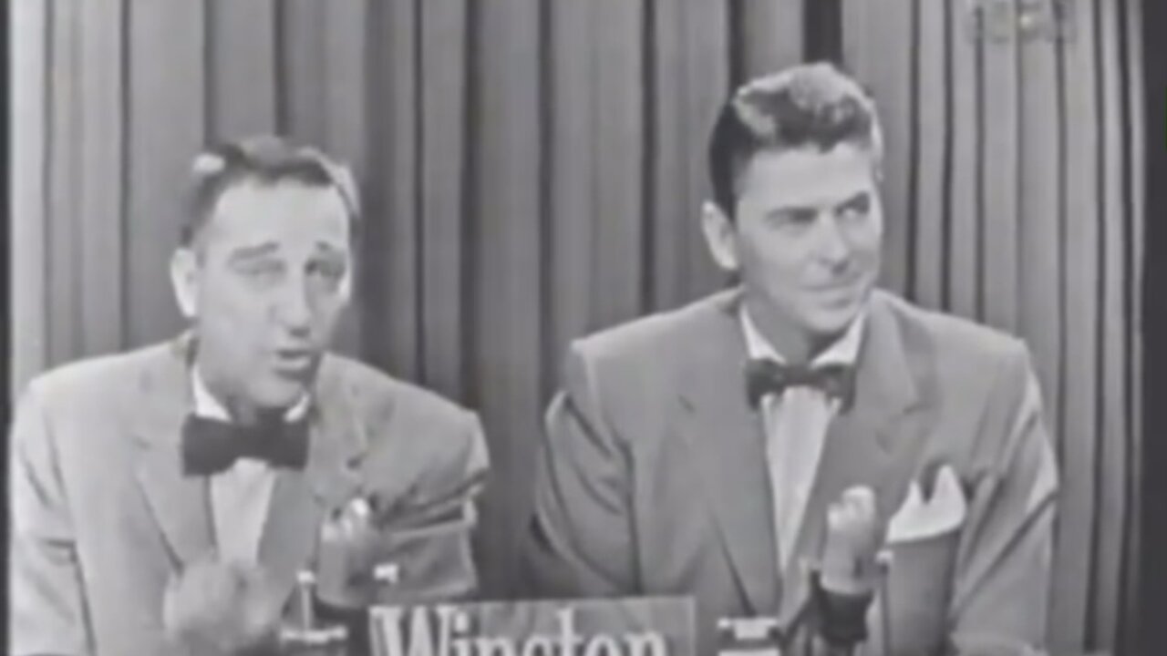 Ronald Reagan in a 1955 game show