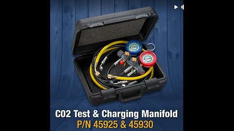 The YELLOWJACKET® CO2 Test and Charging Manifold