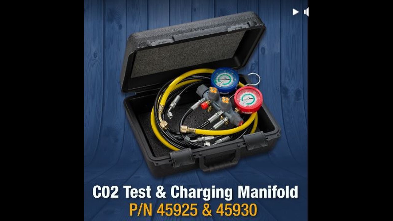 The YELLOWJACKET® CO2 Test and Charging Manifold