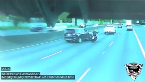 Road Rage: Minivan Driver Slams Into Motorcyclist, Races Off