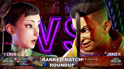 Kuya Kalbo SF6 Ranked Match Roundup. Chun Li Master Rank [Hori Fight Stick]