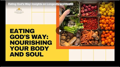 "God's Way of Eating: Insights on Health and Longevity"