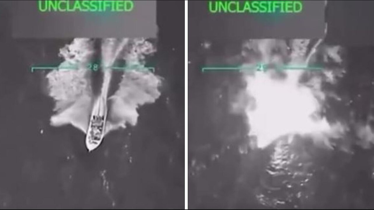 USA bombardieren ein kleines Boot in der Karibik