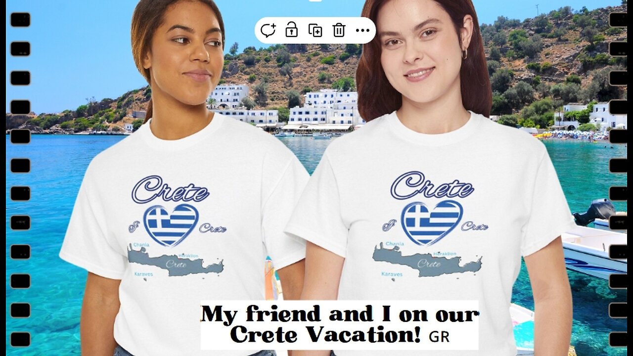 Crete T-shirt, I Love my Crete Island shirt, Greece beautiful Island