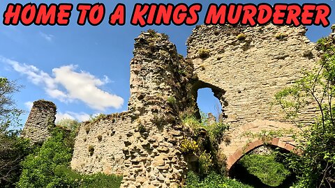 QUIETLY EXPLORING THE ANCIENT WIGMORE CASTLE IN SHROPSHIRE,ENGLAND