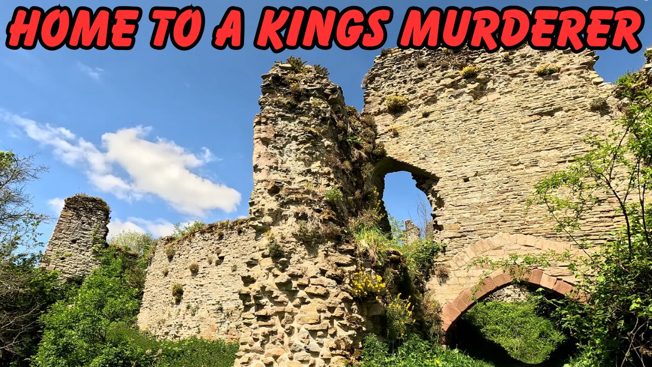 QUIETLY EXPLORING THE ANCIENT WIGMORE CASTLE IN SHROPSHIRE,ENGLAND