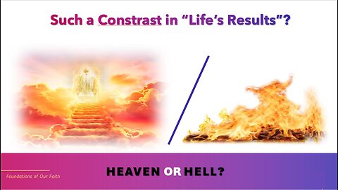 Foundations for Our Faith - session 31 - Hades and Gehenna