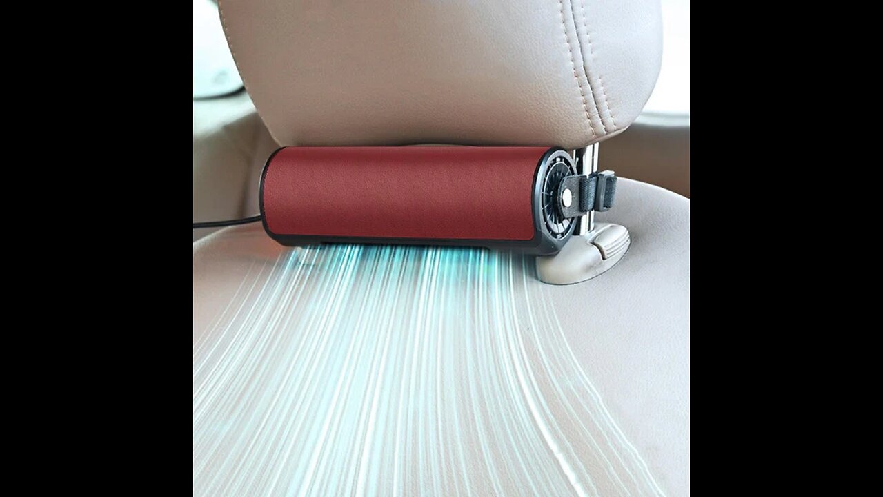 Car Seat Backrest Pillow Fan