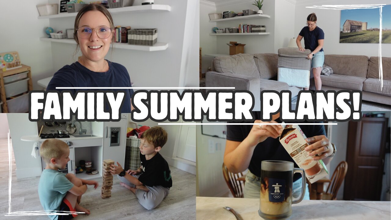 MAKING SUMMER PLANS & CLEAN WITH ME! | LARGE FAMILY MOM VLOG