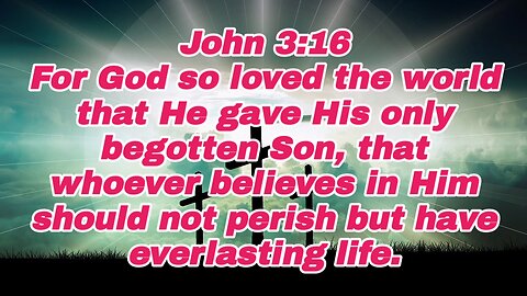 The Love Of God - John 3:16 - bible verses - eternal life - god's love - bible study - bible reading