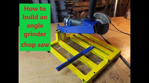 Make a chop saw with your angle grinder!