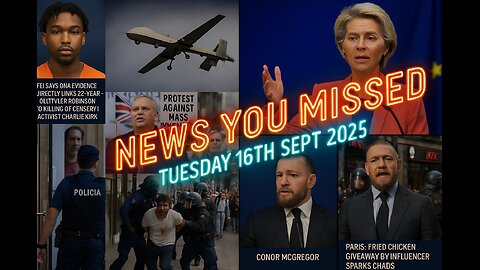 NEWS U MISSED WITH PAUL BROOKER & WARREN THORNTON TUESDAY 16TH SEPTEMBER 2025 