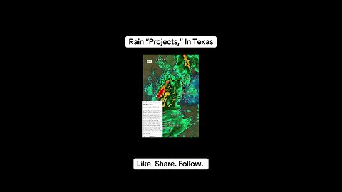 Texas rain projects…