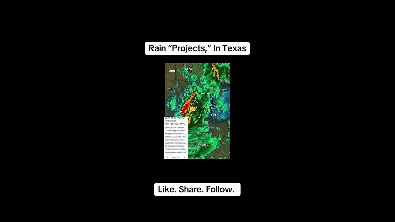 Texas rain projects…