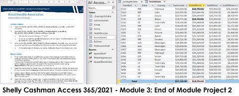 Shelly Cashman Access 365/2021 | Module 3: End of Module Project 2 | Rural Health Associates (2025)