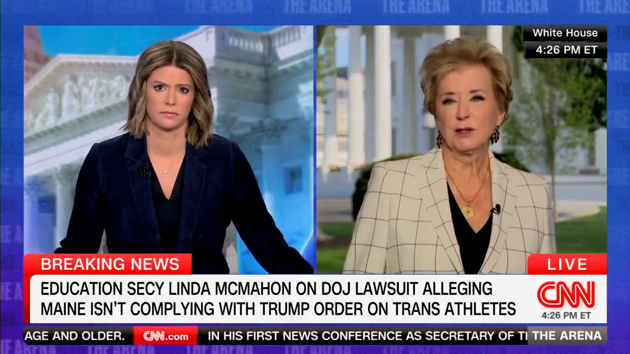 The Look On CNN's Kasie Hunt's FACE As Linda McMahon SCHOOLS Her On 'Basic Biology' Is PRICELESS