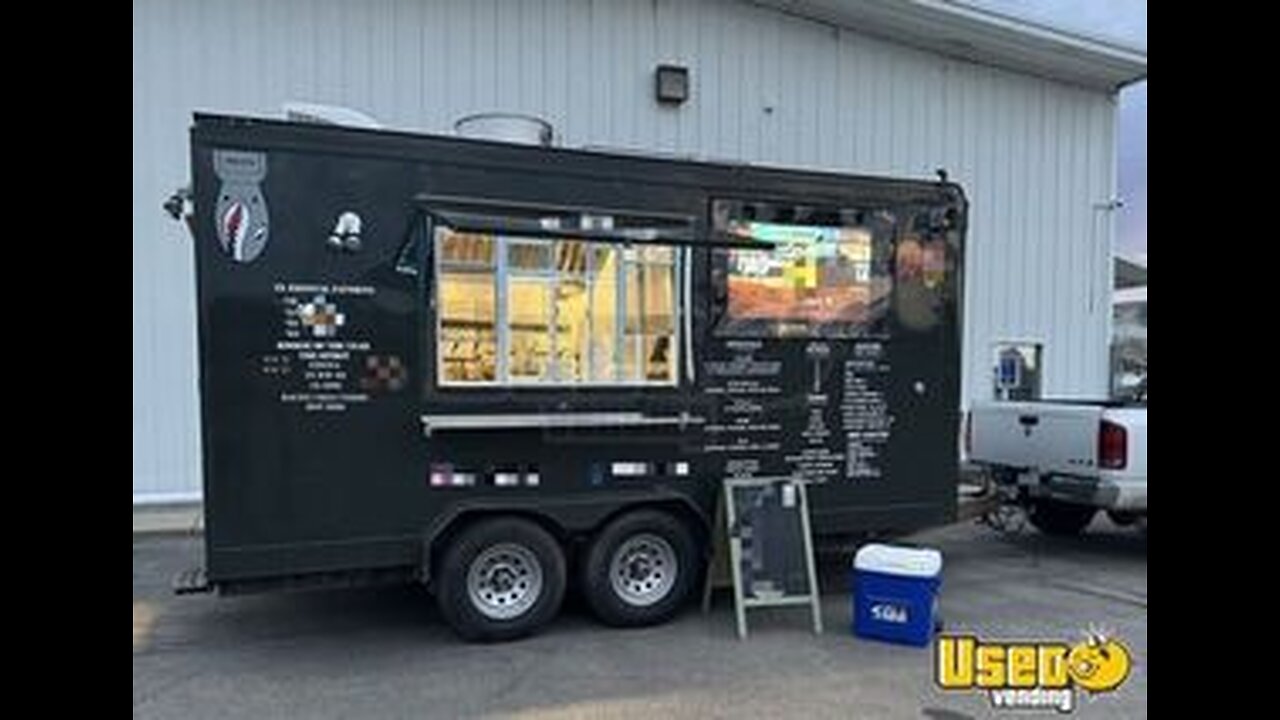 Custom Built - 2021 8' x 16' Food Concession Trailer | Mobile Food Unit for Sale in Wyoming!
