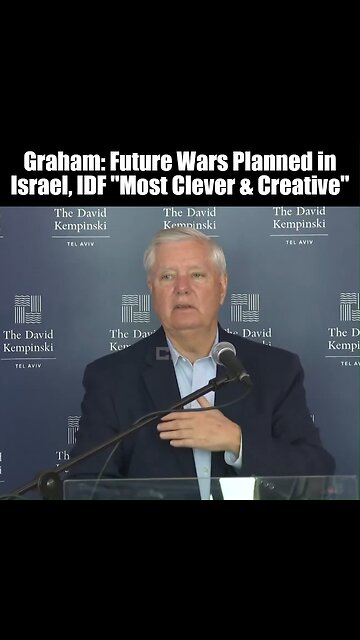 Senator Lindsey Graham Warmongering On Behalf Of Rothchild's Israel