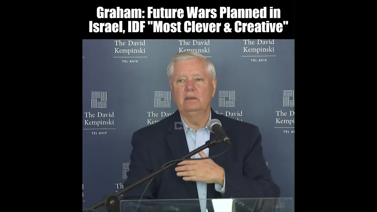 Senator Lindsey Graham Warmongering On Behalf Of Rothchild's Israel