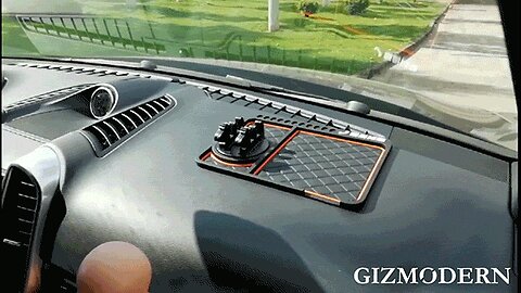 Anti-Slip Car Dashboard Pad With Phone Holder & Organizer