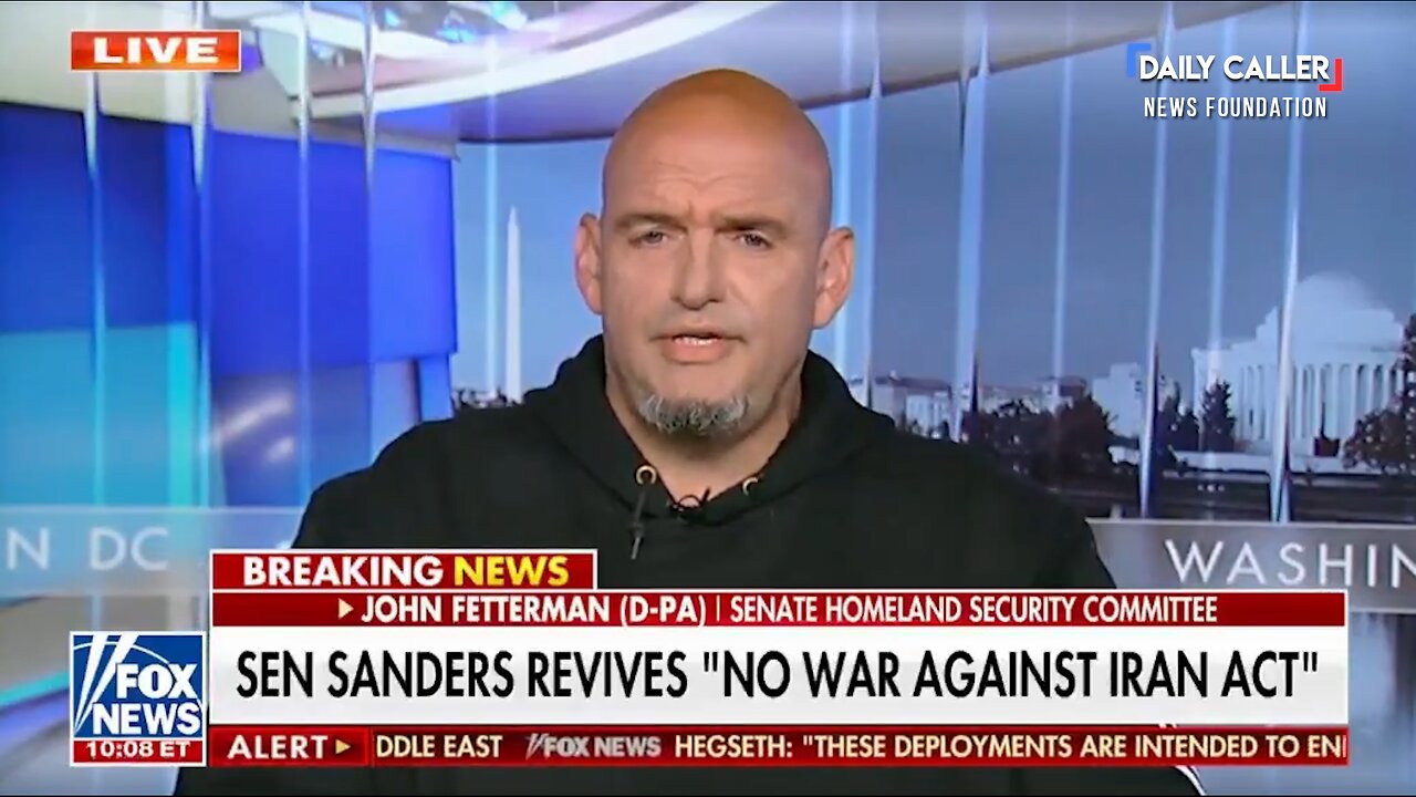 Sen. John Fetterman: 'Taking Out Iran Is Necessary for Peace in the Middle East'