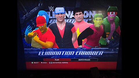 WWE 2K16 - 6 Caws Elimination Chamber Match