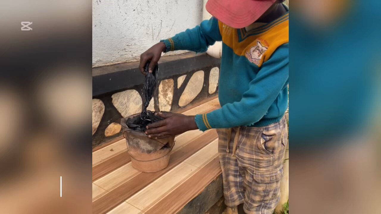 Juice preparation at our orphanage home