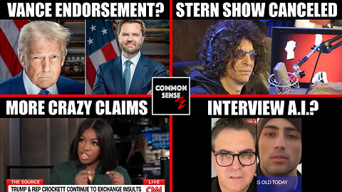 Trump Hints at Vance for 2028, SiriusXM Drops Stern, Crockett Slams Trump, Acosta's AI Interview