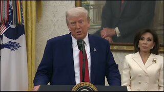 President Trump attends swearing-in ceremony for Jeanine Pirro as Interim US Attorney for DC