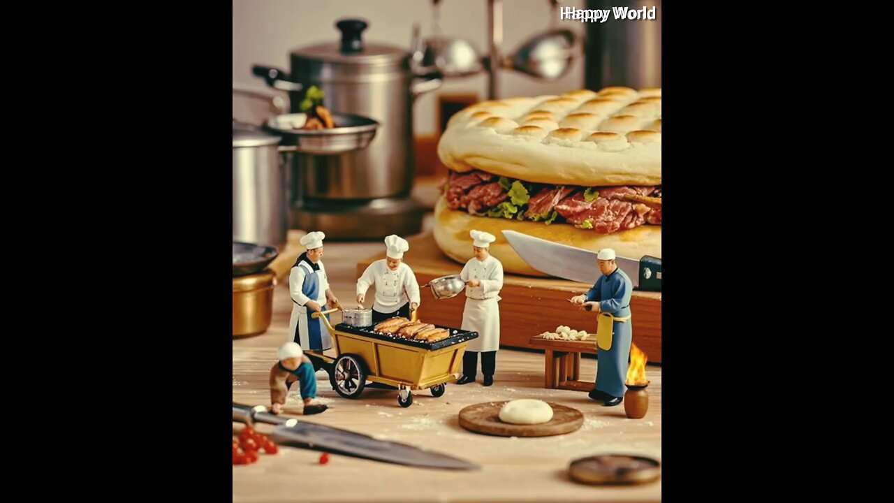 Tiny workers make some delicious food